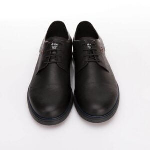 Ανδρικά δετά παπούτσια ROBINSON 2182 -Μαύρο
