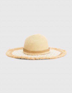 Γυναικείο καπέλο Tommy Hilfiger TH Summer Straw Hat AW0AW11803 0F5 Neutral