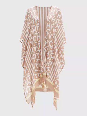 Γυναικείο Καφτάνι TOMMY HILFIGER Th Summer Beach Kaftan & Pouch AW0AW11816 0F4 Neutral