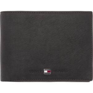 Ανδρικό πορτοφόλι Tommy Hilfiger Johnson Flap and Coin Pocket AM0AM00660 002 Μαύρο