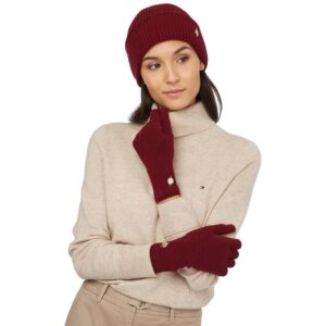 Tommy Hilfiger Σετ γάντια σκούφος TH Elevated Beanie Gloves GP AW0AW13909XJS