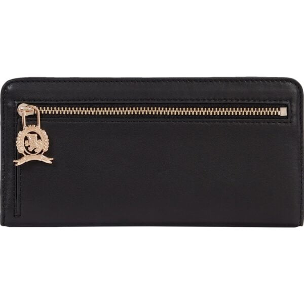 Γυναικείο πορτοφόλι Tommy Hilfiger Emblem Casual Chic Leather Large Wallet AW0AW14916 BDS