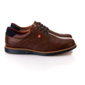 Ανδρικά δερμάτινα παπούτσια ROBINSON 70070 Brown