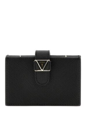 Γυναικεία θήκη καρτών GUESS card case Keyring PW1556P3234 Black
