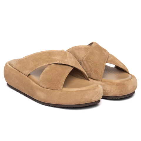 Γυναικείες δερμάτινες πλατφόρμες Komis & Komis B302 Camel 2 Γυναικείες δερμάτινες πλατφόρμες Komis & Komis B302 Camel - Image 2