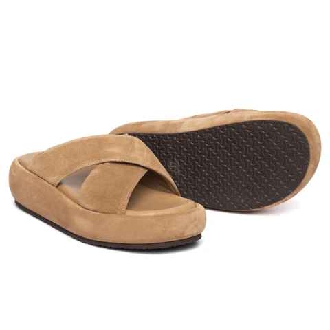 Γυναικείες δερμάτινες πλατφόρμες Komis & Komis B302 Camel 4 Γυναικείες δερμάτινες πλατφόρμες Komis & Komis B302 Camel - Image 4