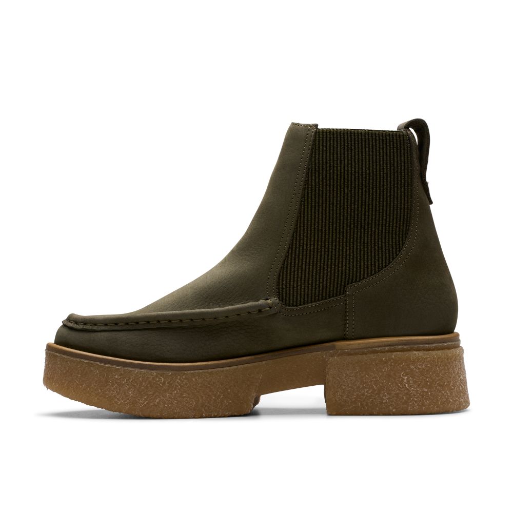 Γυναικεία μποτάκια CLARKS Linoso Top Dark green 3 Γυναικεία μποτάκια CLARKS Linoso Top Dark green - Image 3