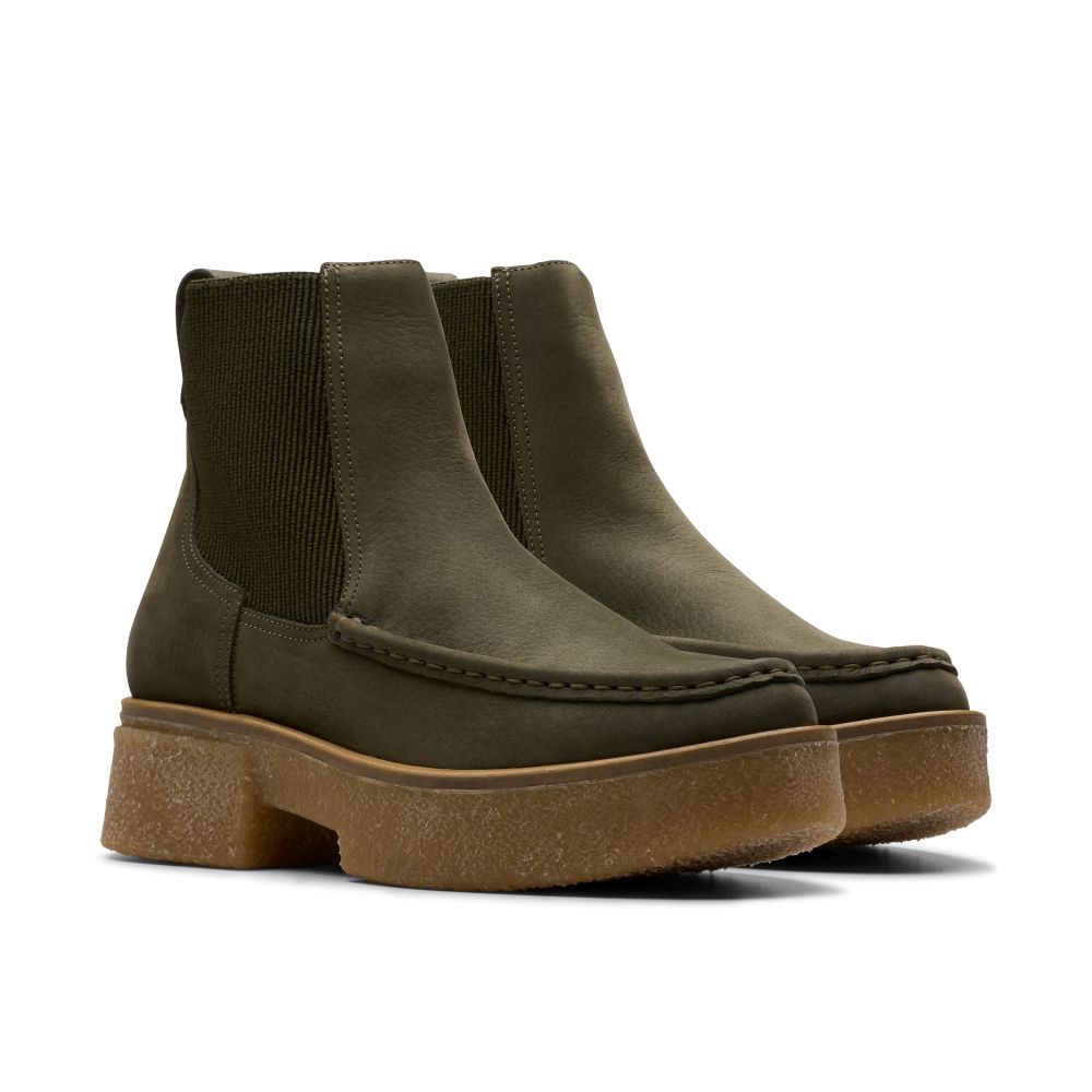 Γυναικεία μποτάκια CLARKS Linoso Top Dark green 5 Γυναικεία μποτάκια CLARKS Linoso Top Dark green - Image 5