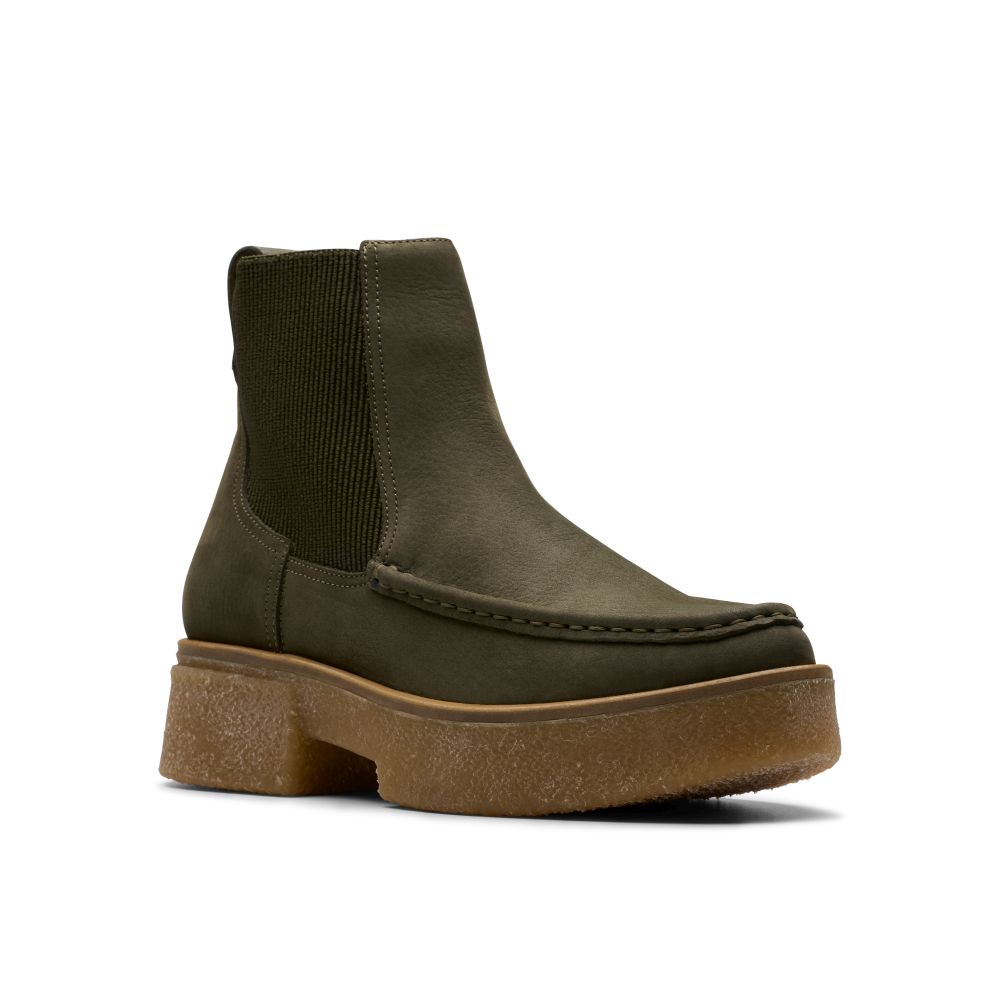 Γυναικεία μποτάκια CLARKS Linoso Top Dark green 2 Γυναικεία μποτάκια CLARKS Linoso Top Dark green - Image 2