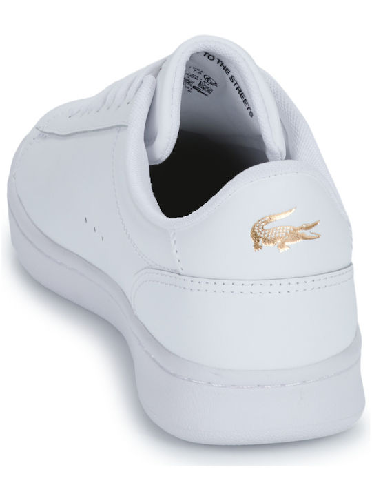 Γυναικεία sneakers LACOSTE Carnaby set 224 1 Sfa 748SFA0012216 Wht/gold 4 Γυναικεία sneakers LACOSTE Carnaby set 224 1 Sfa 748SFA0012216 Wht/gold - Image 4