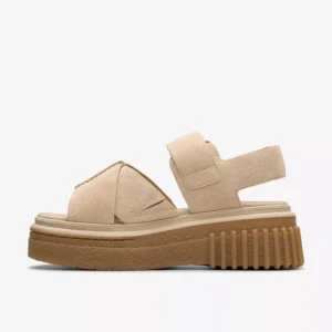 Γυναικείες πλατφόρμες Clarks Evamar Wish Ecru