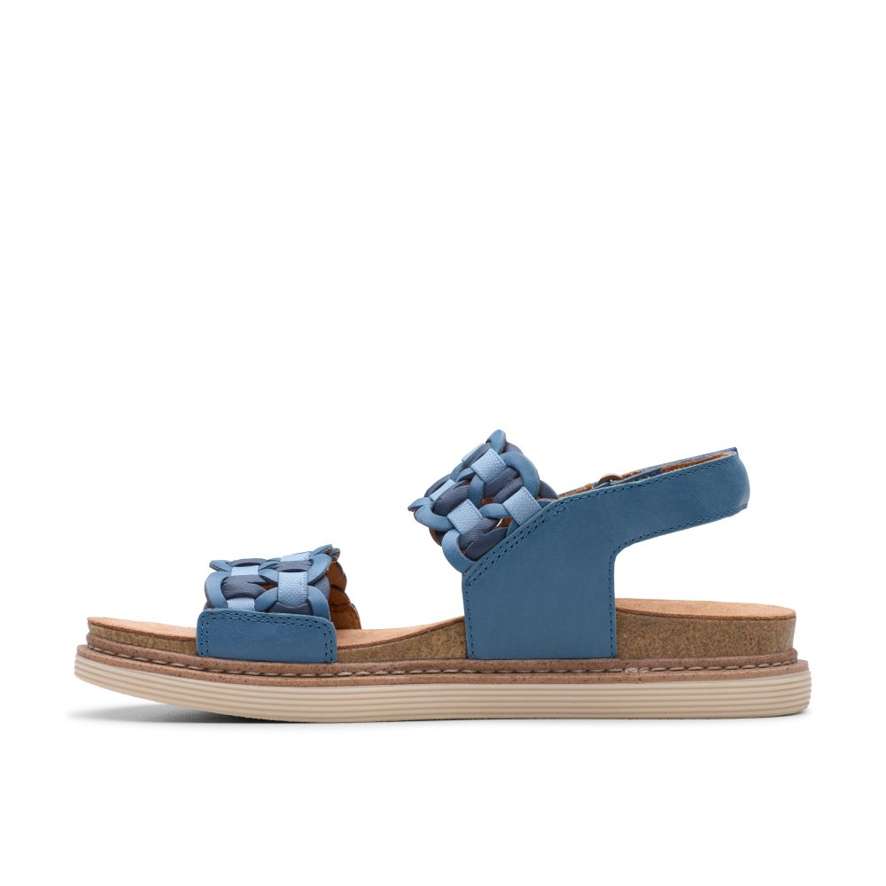 Γυναικείες πλατφόρμες Clarks Arwell Glide Blue 2 Γυναικείες πλατφόρμες Clarks Arwell Glide Blue - Image 2