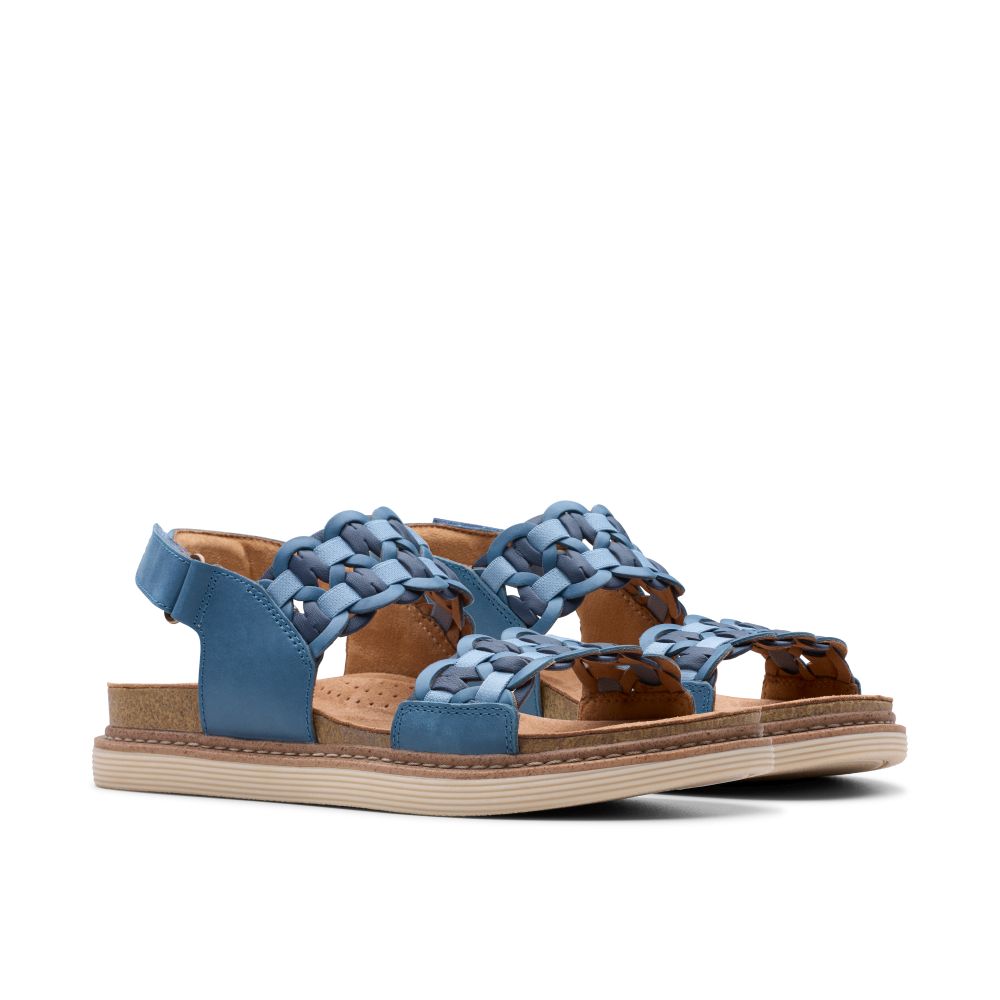 Γυναικείες πλατφόρμες Clarks Arwell Glide Blue 4 Γυναικείες πλατφόρμες Clarks Arwell Glide Blue - Image 4