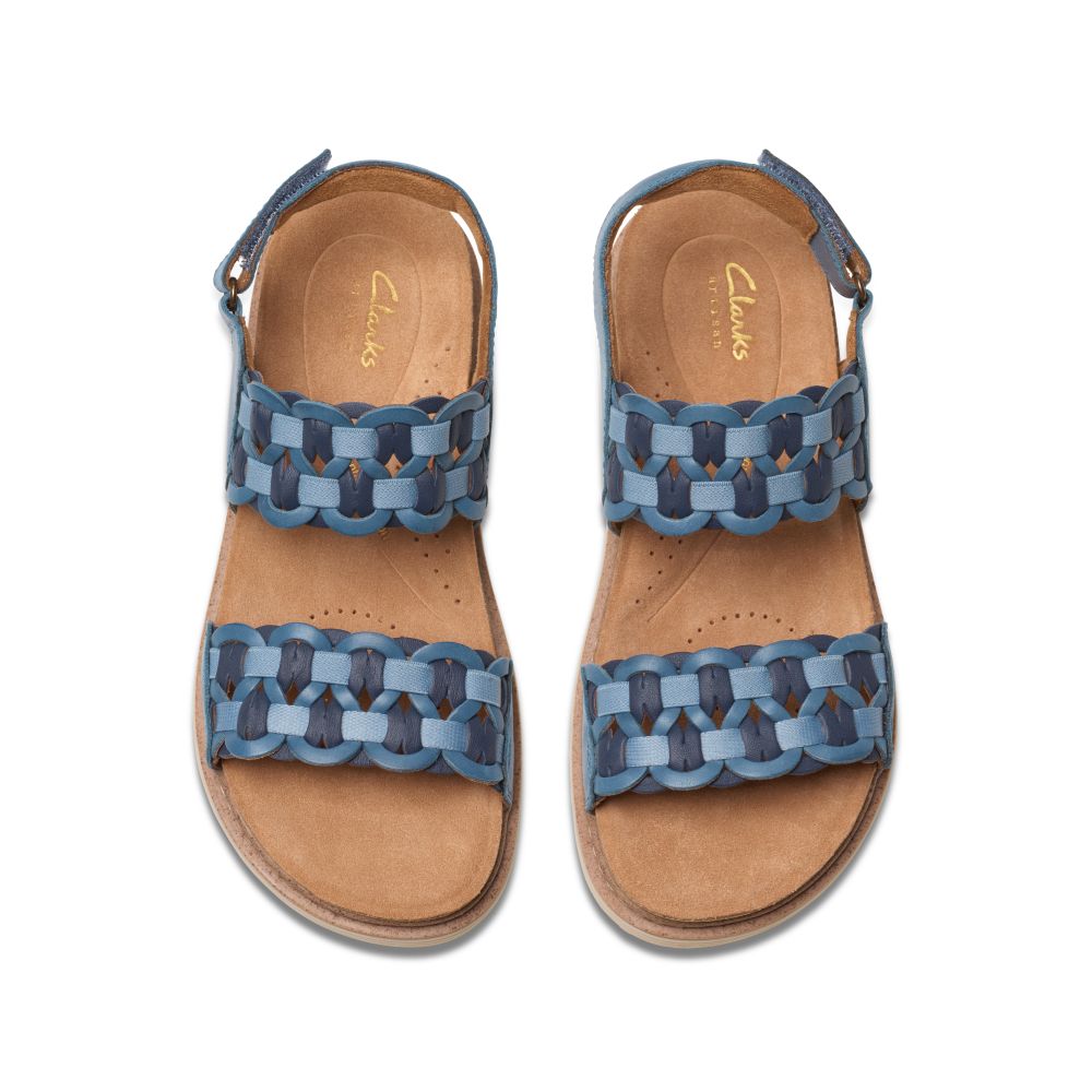 Γυναικείες πλατφόρμες Clarks Arwell Glide Blue 6 Γυναικείες πλατφόρμες Clarks Arwell Glide Blue - Image 6