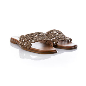 Γυναικεία σανδάλια Sofia Manta 491 Gold