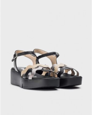 Γυναικείες πλατφόρμες WONDERS Andy B-7943 Negro/taupe/plomo