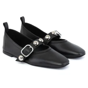 Γυναικείες δερμάτινες μπαλαρίνες Komis & Komis C135