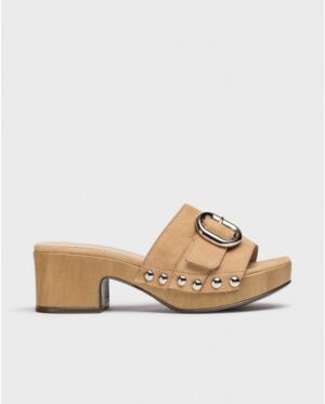 Γυναικεία mules WONDERS Bianca D-8852-P Sand