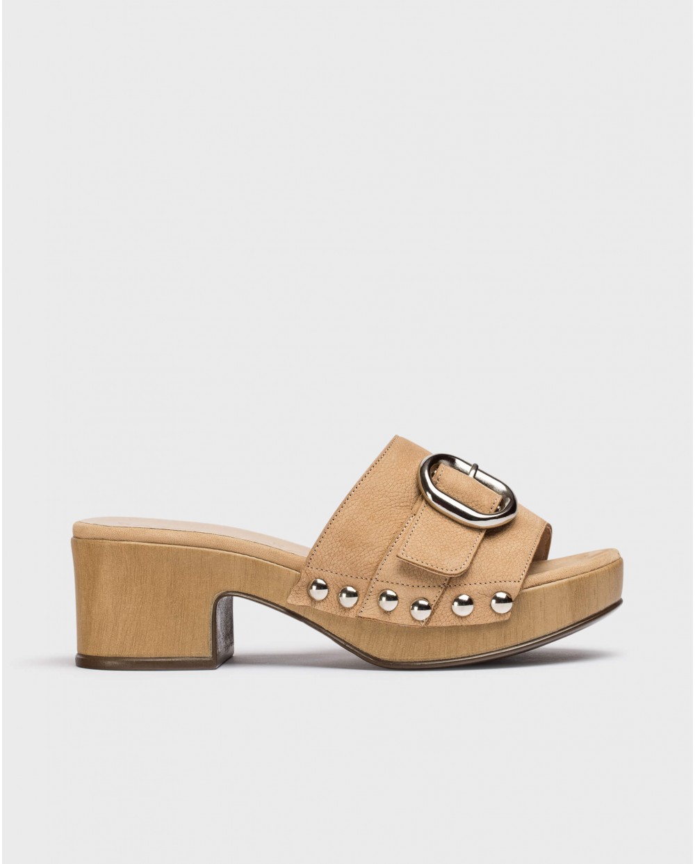 Γυναικεία mules WONDERS Bianca D-8852-P Sand 1 Γυναικεία mules WONDERS Bianca D-8852-P Sand