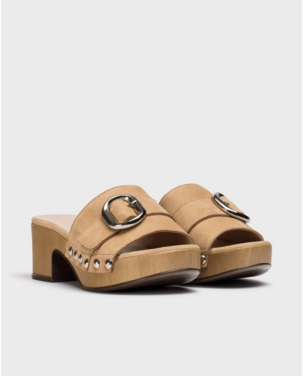 Γυναικεία mules WONDERS Bianca D-8852-P Sand 4 Γυναικεία mules WONDERS Bianca D-8852-P Sand - Image 4