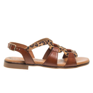 Γυναικεία σανδάλια EVA FRUTOS 3080 Cuerro leopar