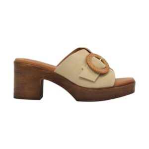 Γυναικεία mules EVA FRUTOS 5611 Beige