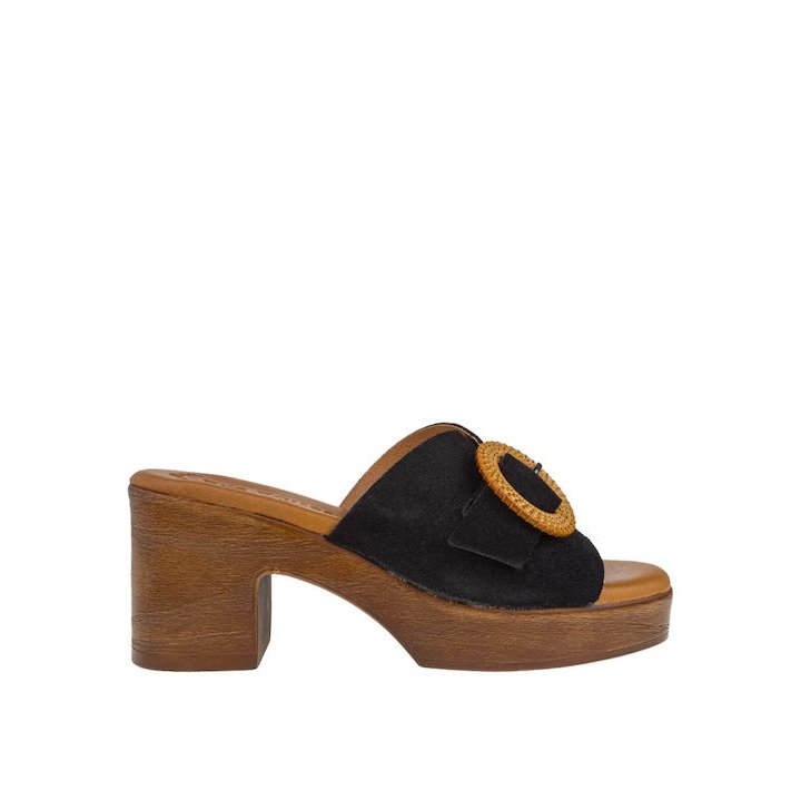 Γυναικεία mules EVA FRUTOS 5611 Black 1 Γυναικεία mules EVA FRUTOS 5611 Black