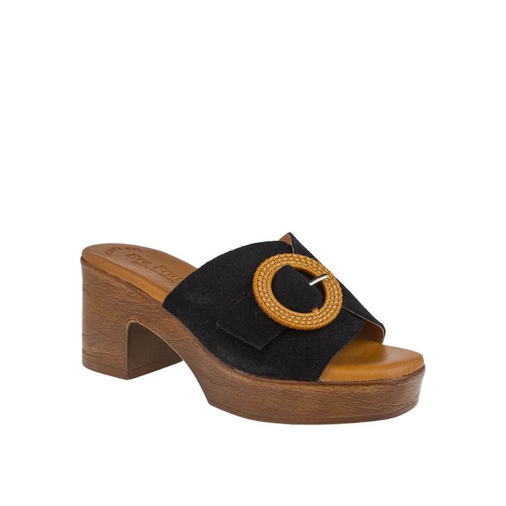 Γυναικεία mules EVA FRUTOS 5611 Black 2 Γυναικεία mules EVA FRUTOS 5611 Black - Image 2