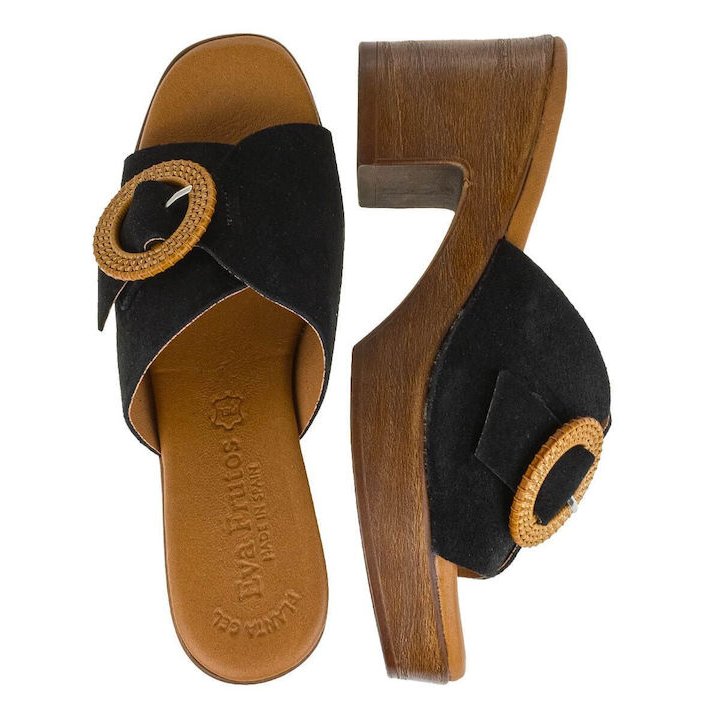 Γυναικεία mules EVA FRUTOS 5611 Black 3 Γυναικεία mules EVA FRUTOS 5611 Black - Image 3