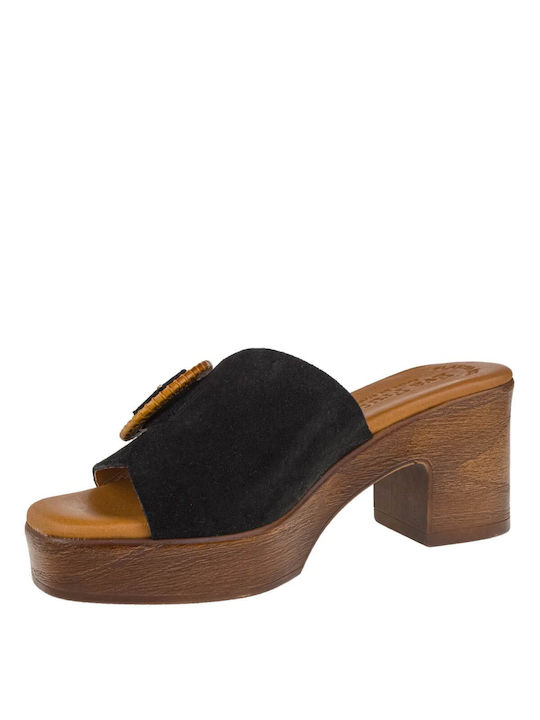Γυναικεία mules EVA FRUTOS 5611 Black 4 Γυναικεία mules EVA FRUTOS 5611 Black - Image 4