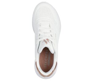 Γυναικεία sneakers SKECHERS Embossed duraleather gore 177291_WHT