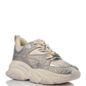 Γυναικεία sneakers STEVE MADDEN Privy Silver/gold cream