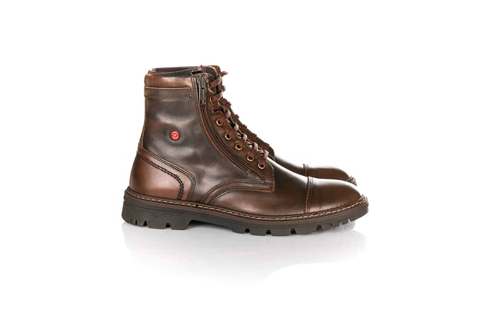 Ανδρικά δερμάτινα μποτάκια ROBINSON 75400 Brown 1 Ανδρικά δερμάτινα μποτάκια ROBINSON 75400 Brown