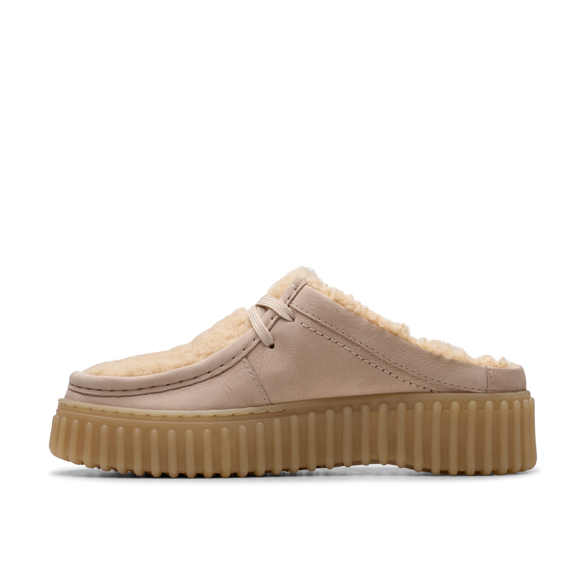 Γυναικεία παντόφλα Clarks Torhill Mule Sand warmlined 2 Γυναικεία παντόφλα Clarks Torhill Mule Sand warmlined - Image 2