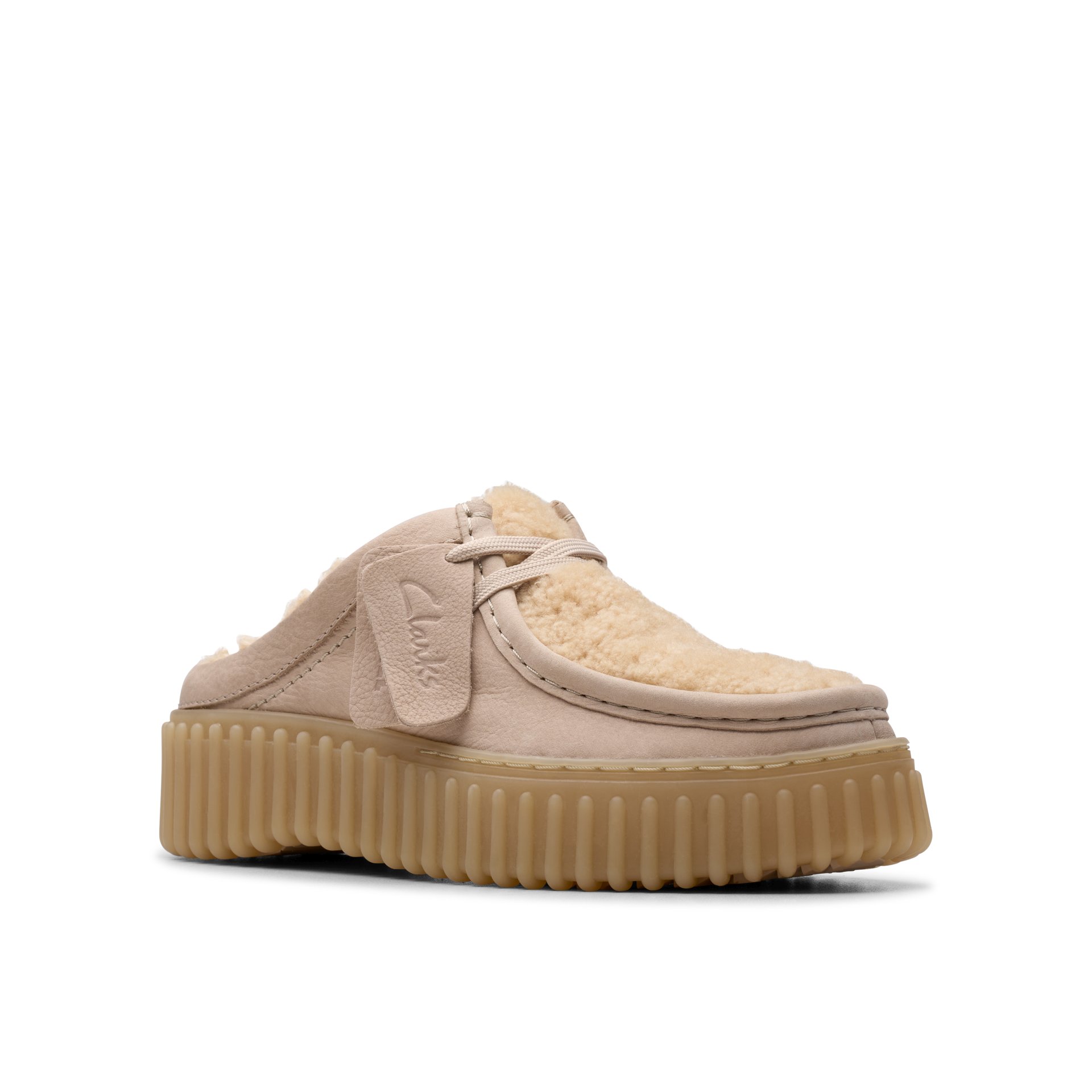 Γυναικεία παντόφλα Clarks Torhill Mule Sand warmlined 4 Γυναικεία παντόφλα Clarks Torhill Mule Sand warmlined - Image 4
