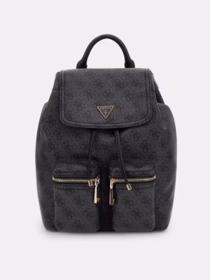 Γυναικεία τσάντα Backpack GUESS Manhattan II Fllap HWSG711831 Coal logo