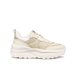 Γυναικεία sneakers GEOX D Xtors D651FB 09BBN C1S2L Papyrus/lt gold