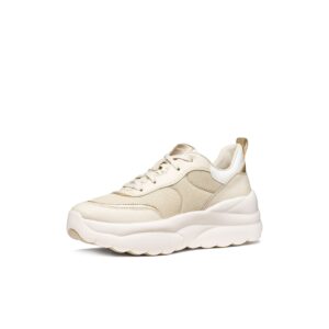 Γυναικεία sneakers GEOX D Xtors D651FB 09BBN C1S2L Papyrus/lt gold