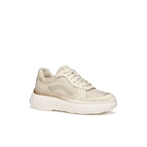Γυναικεία sneakers GEOX Nebula 2.0 X D65NHA 09BAS C1S2L Papyrus/lt gold