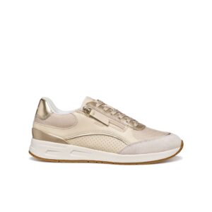 Γυναικεία sneakers GEOX D Bulmya D65NQB 054AC C1S2L Papyrus/lt gold