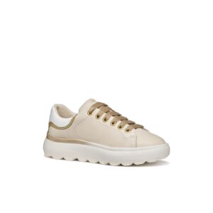 Γυναικεία sneakers GEOX Spherica Ec4 1 D65TCB 08554 C1S2L Papyrus/gold