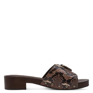 Γυναικεία mules Tamaris 1-27313-46-386 Brown snake