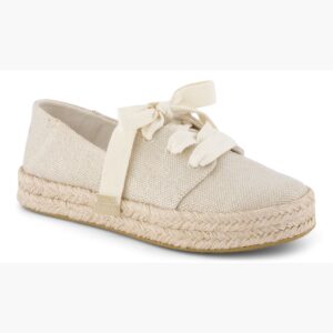 Γυναικείες εσπαντρίγιες TOMS Carolina Lace up slup canvas 10023062 Champagne