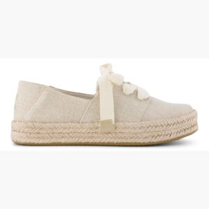Γυναικείες εσπαντρίγιες TOMS Carolina Lace up slup canvas 10023062 Champagne
