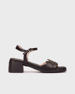 Γυναικεία πέδιλα WONDERS Moai 01 D-2301 Negro