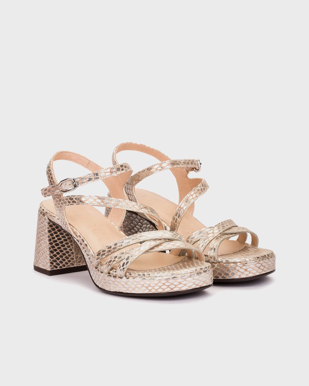 Γυναικεία πέδιλα WONDERS Zaida 21 G-6821 Champagne 2 Γυναικεία πέδιλα WONDERS Zaida 21 G-6821 Champagne - Image 2