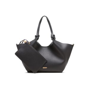 Γυναικεία τσάντα ώμου DKNY Paula Tote R42BAE49 Black/gold