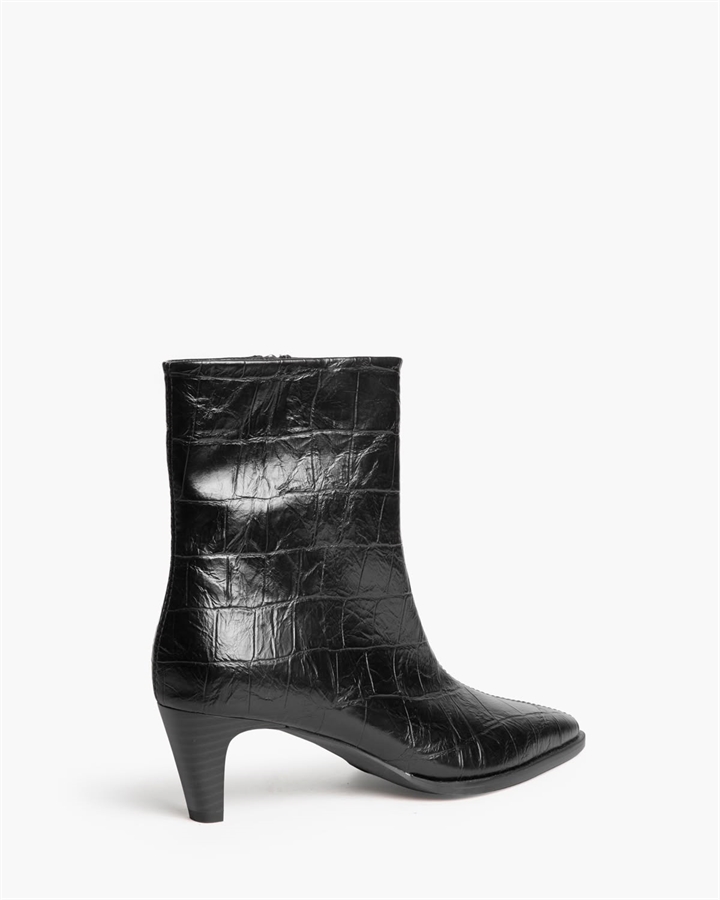 Γυναικεία μποτάκια Corina M6886 Black croco 3 Γυναικεία μποτάκια Corina M6886 Black croco - Image 3