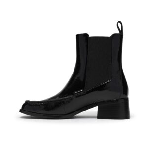 Γυναικεία μποτάκια Clarks Moseley Up Black patent