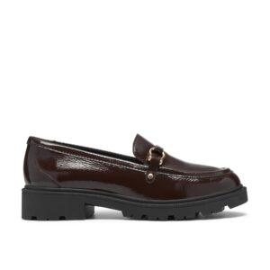 Γυναικεία loafers Clarks Code L step Dark brown patent